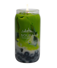 Blueberry Matcha Candle - Blueberry inspired handcrafted soy wax candle.