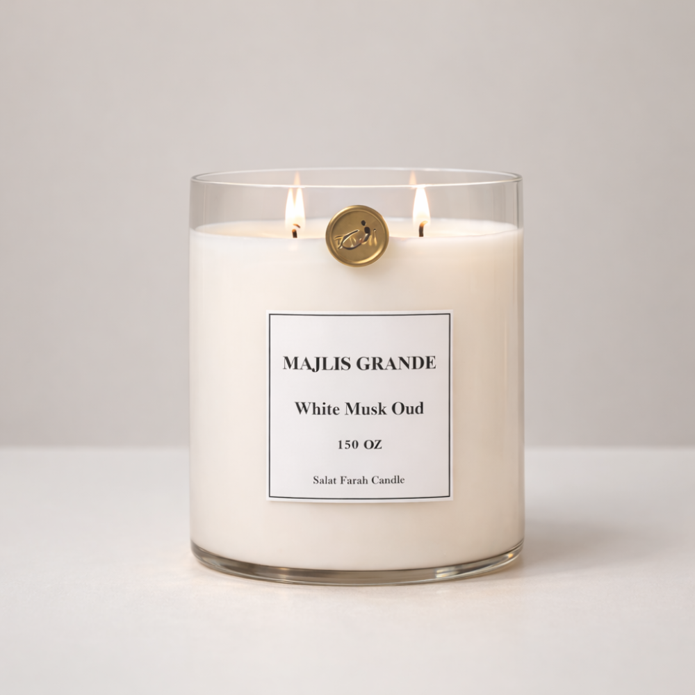White Musk Oud Candle – 150 oz (5 kg) - Salat Farah
