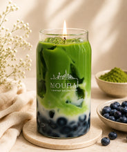 Blueberry Matcha Candle - Blueberry inspired handcrafted soy wax candle.