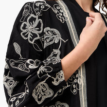 Kimono Shrug with Floral Embroidery