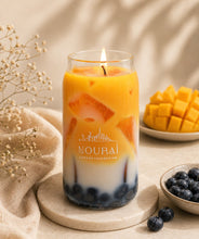 Mango Latte Candle - Mango inspired handcrafted soy wax candle.