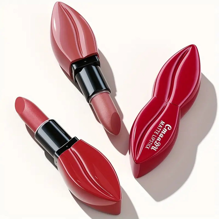 10 Color Matte Lipstick, Velvet Rich Color Long Lasting Waterproof Lipstick