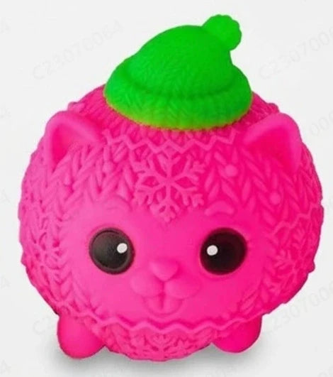 Schylling NeeDoh Knittens Cute Cat Squishy Toy Soft Stretchy Squeeze Fidget Toy Stress Relief Sensory Toy for Kids and Adults