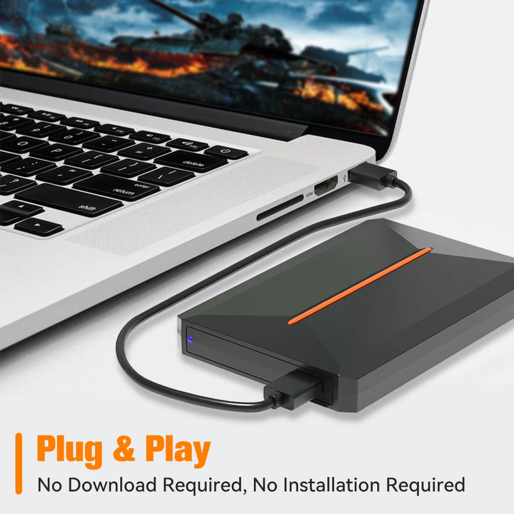 JMachen Launchbox 500G Gaming Hard Drive for PS4/PS3/PS2/Wii/WiiU/N64/DC 14 Emulators＆3760+Games for Windows PC/Laptop Play＆Play