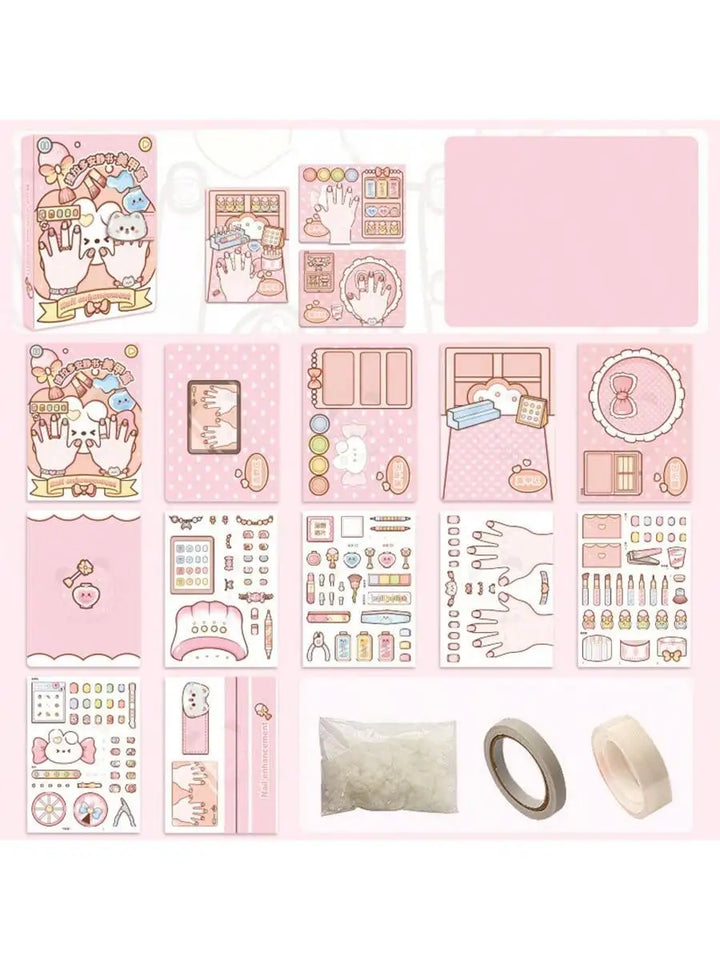 Wholesale Quiet Book Cute Planner Sticker 3D Puffy Sticker Activity Book for Girls, Kids Sensory Relaxing Educational Toy Book