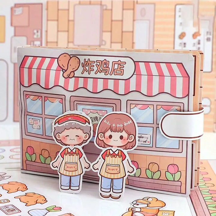 Wholesale Quiet Book Cute Planner Sticker 3D Puffy Sticker Activity Book for Girls, Kids Sensory Relaxing Educational Toy Book