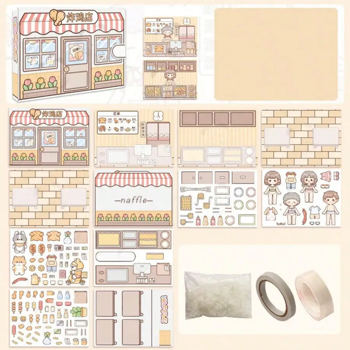 Wholesale Quiet Book Cute Planner Sticker 3D Puffy Sticker Activity Book for Girls, Kids Sensory Relaxing Educational Toy Book