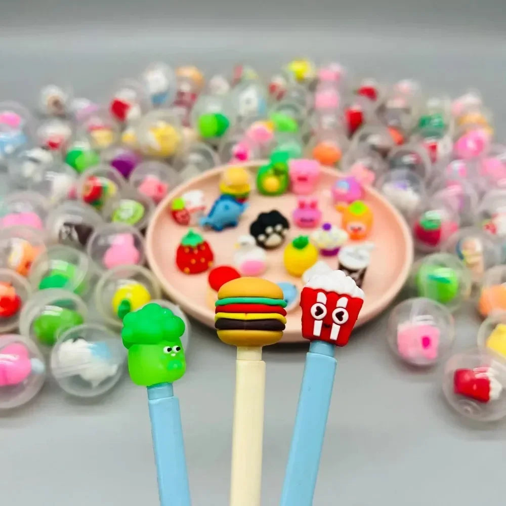 30 Pcs 32mm Transparent Eggshell Mixed Toy Kids Birthday Party Favor Pinata Gift Bag Filler Carnival Best Gift Reward 50 Pcs