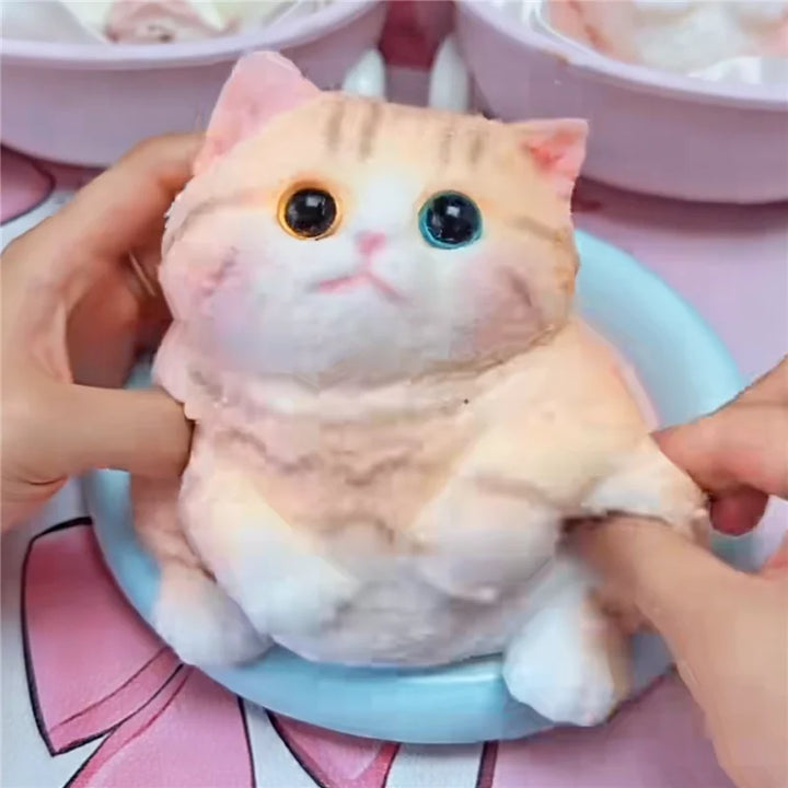 Cute Kawaii Cat Squishy Soft Silicone Stress Relief Squeeze