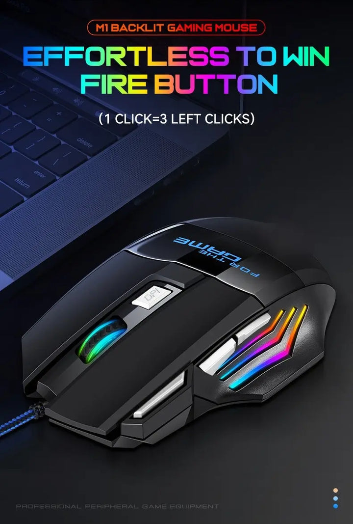 1 PC New Hyperspeed USB Gaming Mouse