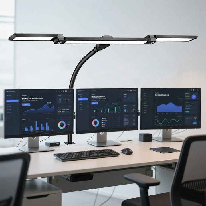 Eye-care LED Clip Metal Desk Lamp 3 Colors Adjustable