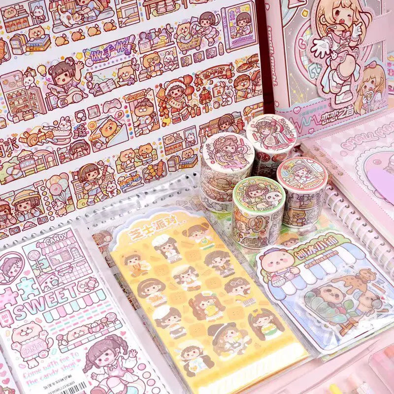 Luxury Edition Handmade Scrapbooking Tape Sticker Set Girls Birthday Gift DIY Craft Tools Decorative Materials Business Supplies
