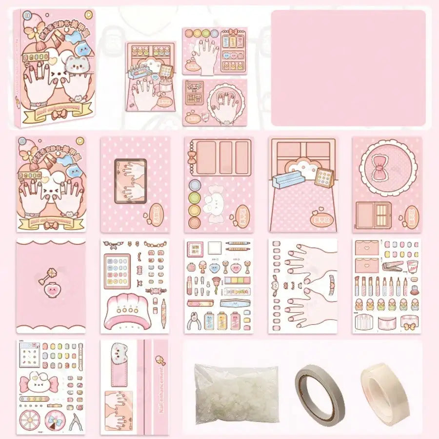Wholesale Quiet Book Cute Planner Sticker 3D Puffy Sticker Activity Book for Girls, Kids Sensory Relaxing Educational Toy Book