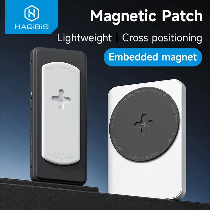 Hagibis Magnetic Adapter Magnet Sticker for Magsafe Accessories Metal Plate Adhesive Patch Bundle Kits SSD Power Banck DAC Amp