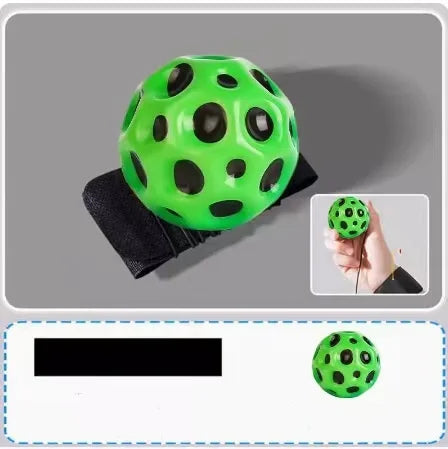Wrist Rocket Ball With String PU Foam Ventilated Ball For Kids Hand Eye Coordination Training Stress Relief Toy Fitness Exercise