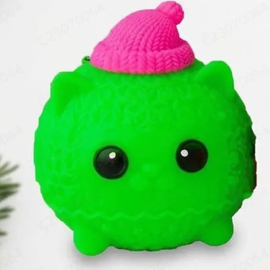 Schylling NeeDoh Knittens Cute Cat Squishy Toy Soft Stretchy Squeeze Fidget Toy Stress Relief Sensory Toy for Kids and Adults