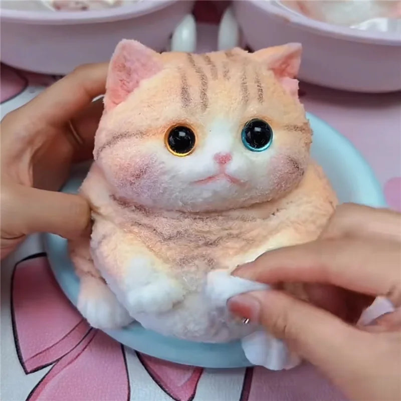 Cute Kawaii Cat Squishy Soft Silicone Stress Relief Squeeze