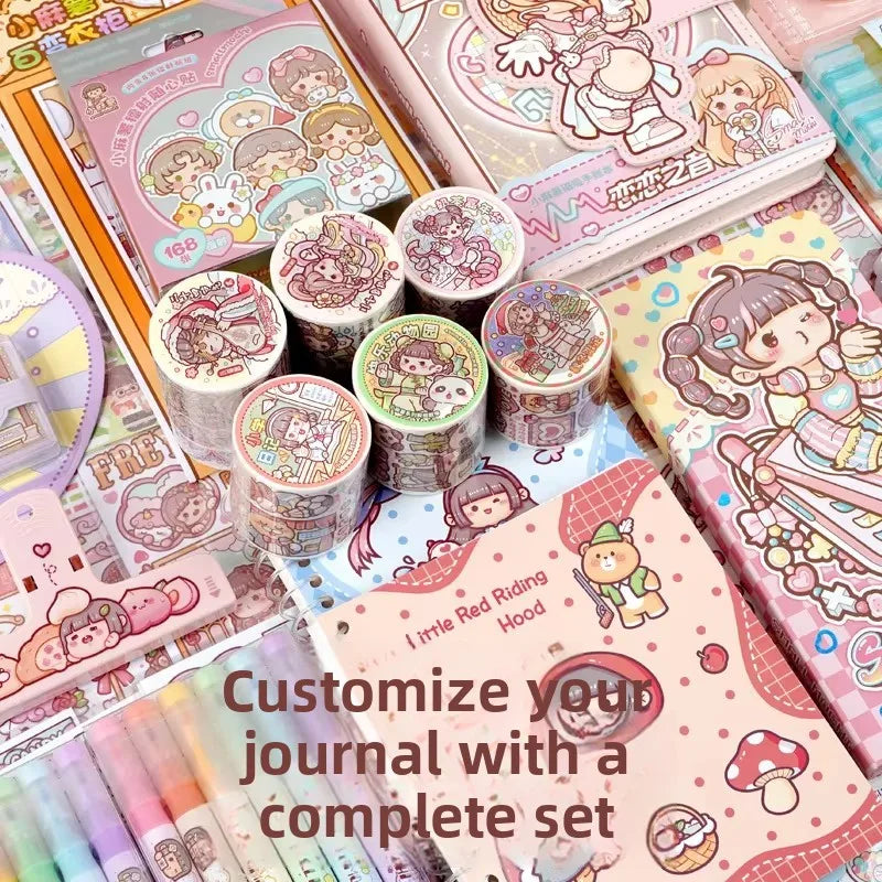 Luxury Edition Handmade Scrapbooking Tape Sticker Set Girls Birthday Gift DIY Craft Tools Decorative Materials Business Supplies