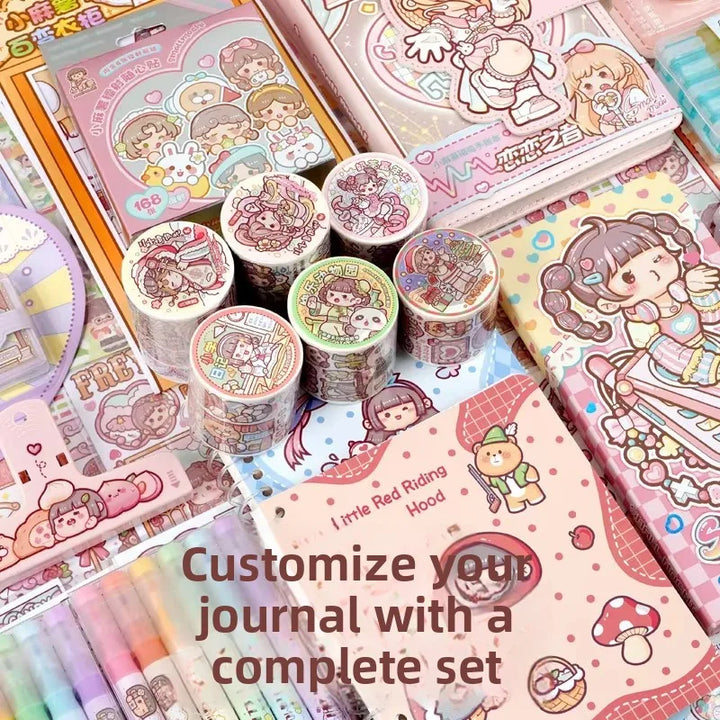 Luxury Edition Handmade Scrapbooking Tape Sticker Set Girls Birthday Gift DIY Craft Tools Decorative Materials Business Supplies
