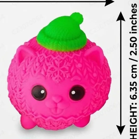 Schylling NeeDoh Knittens Cute Cat Squishy Toy Soft Stretchy Squeeze Fidget Toy Stress Relief Sensory Toy for Kids and Adults