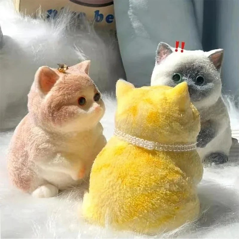 Cute Kawaii Cat Squishy Soft Silicone Stress Relief Squeeze