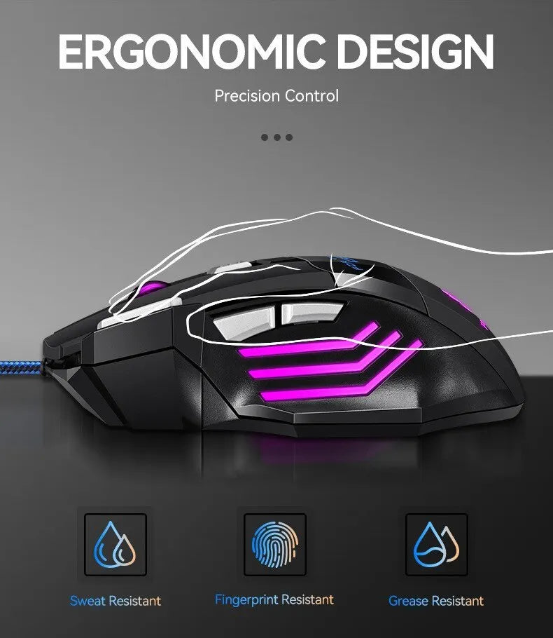 1 PC New Hyperspeed USB Gaming Mouse