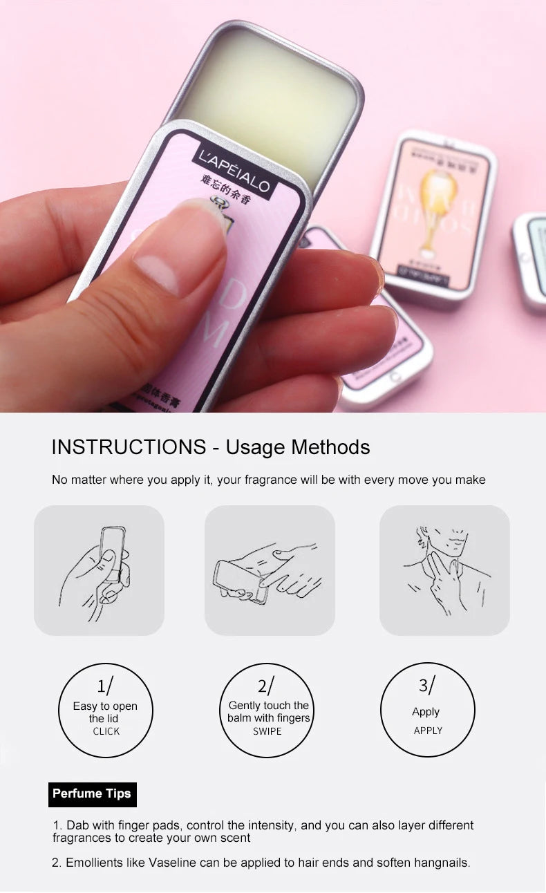 Woman Body Pheromone Perfume Solid Balm