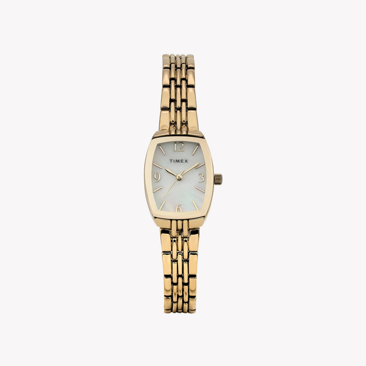Womens Gold-Tone Case &amp; Bracelet with Mother of Pearl Dial TW2Y22400