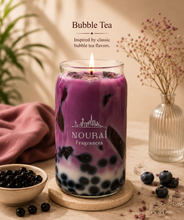 Blueberry Boba Candle - Blueberry inspired handcrafted soy wax candle.
