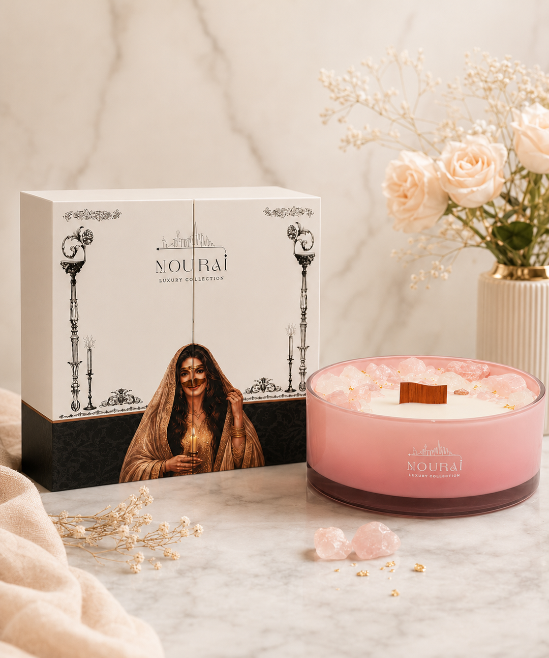 Aroma Luxury Candle - Pink (1.7KG)