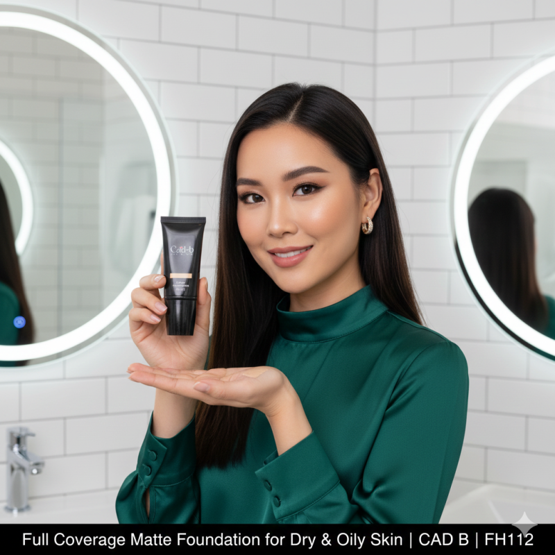 Full Coverage Matte Foundation for Dry &amp; Oily Skin | CAD B | FH112