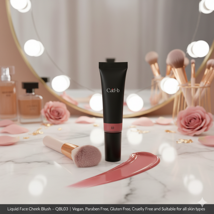 Liquid Face Cheek Blush - Pinch - QBL03 | Vegan, Paraben Free, Gluten Free, Cruelty Free and Suitable for all skin types